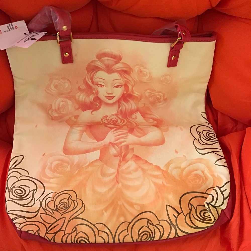 Disney boutique BELLE tote look at photos and description